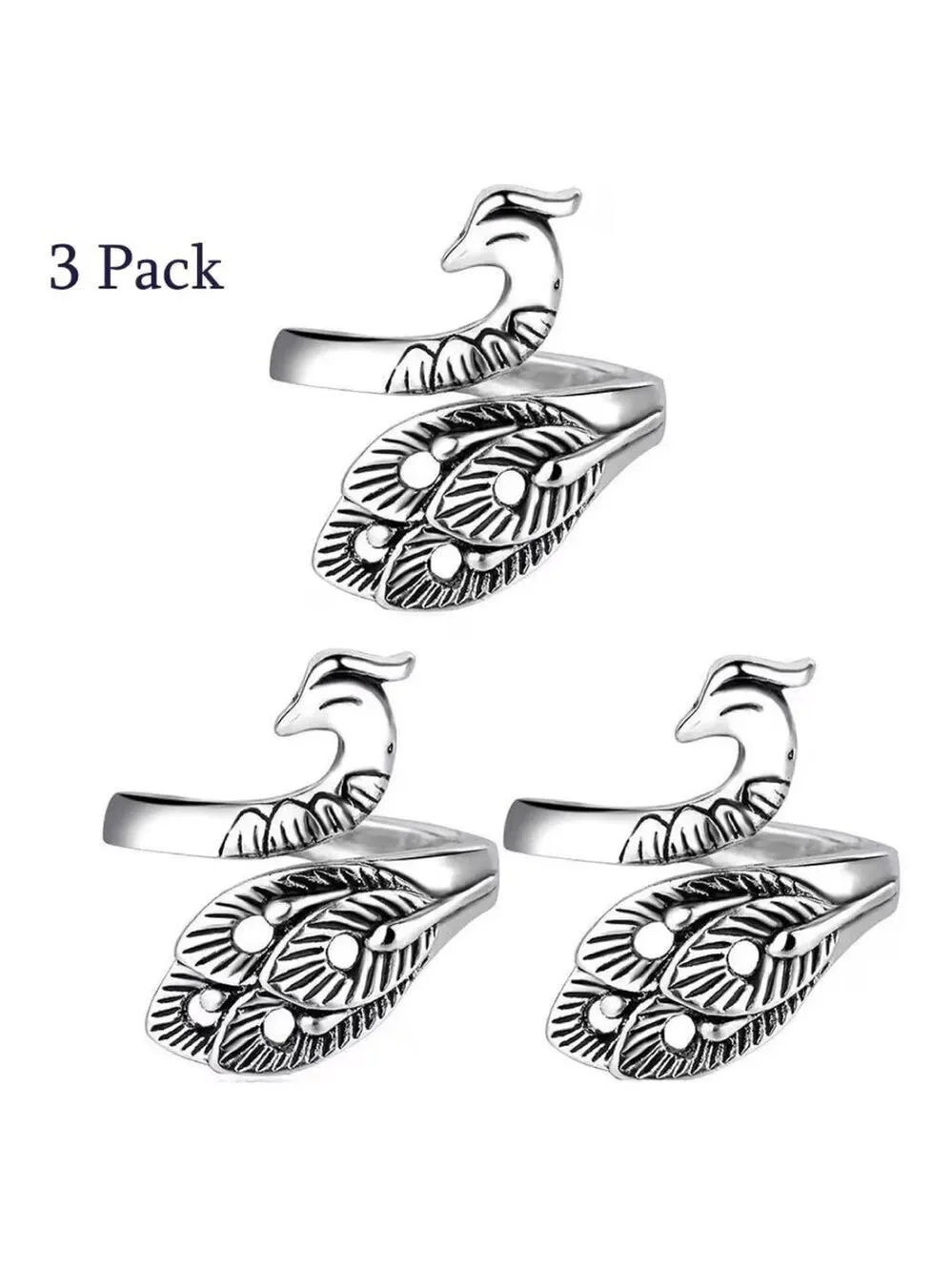 CROCHET Yarn Hook Rings Set of 3 New